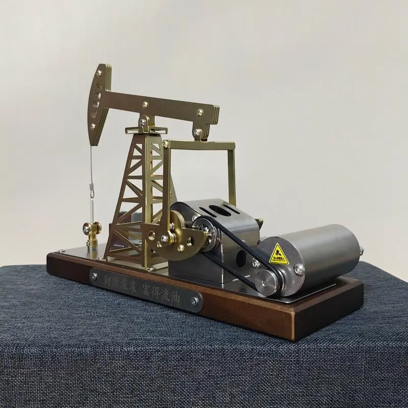 Rechargeable Movable Precision Mechanical Stainless Steel Oilfield Pumping Unit Drilling Model Toy