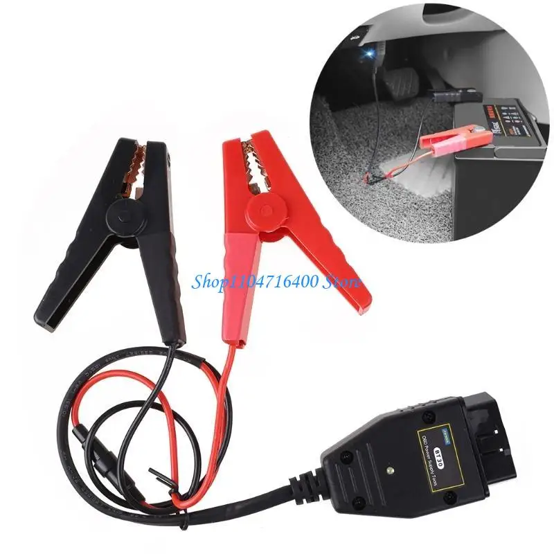 

y1gd BT-30 Memory Saver Emergency Power Cord Supply Battery Clip for OBD Car