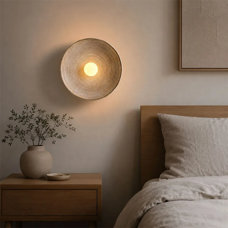 LED Wall Lamp Wabi-sabi Style Retro Wall Light Indoor Lighti