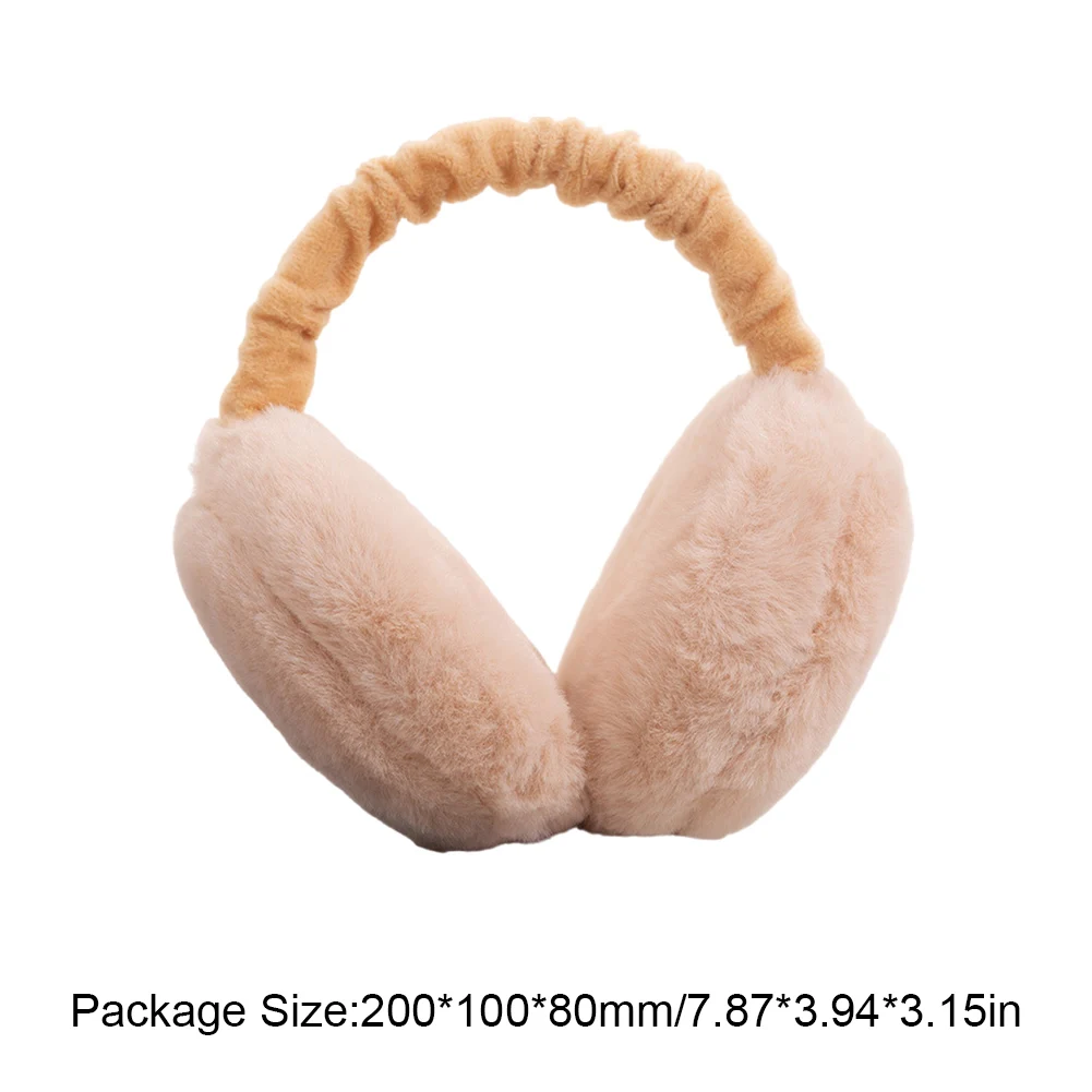 Fashion Solid Color Earflap Children Earmuffs Cold Protection Soft Plush Ear Warmer Windproof Comfortable for Women Men Children