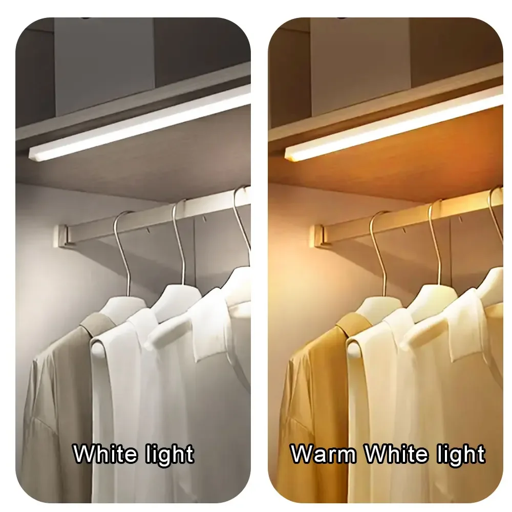 Staircase Backlight For Kitchen LED Motion Sensor Light Wireless LED Night Light Type C Rechargeable Light Cabinet Wardrobe Lamp