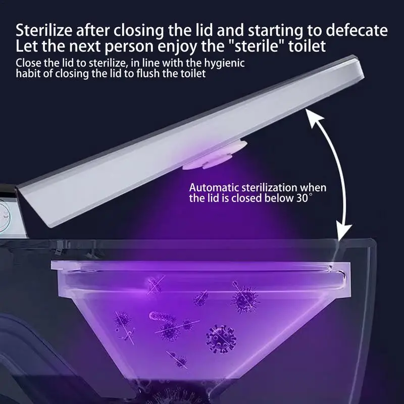 UV Toilet Sterilizer Smart Electric Toilet Sterilizer Aromatherapy Toilet Cleaner IPX4 Waterproof UV Lamp For Washrooms