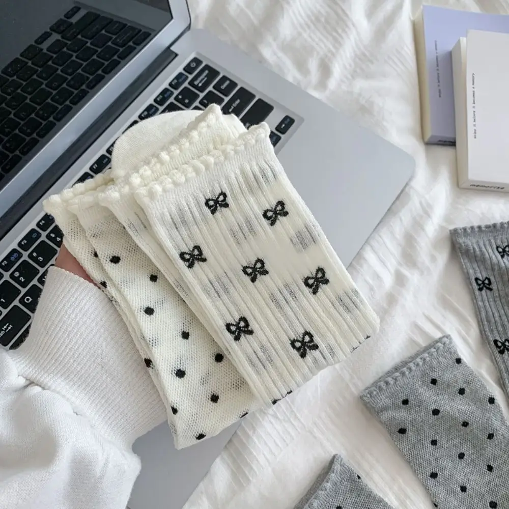 Новинка, воздухопроницаемые длинные тонкие чулки Y2K, весна-лето