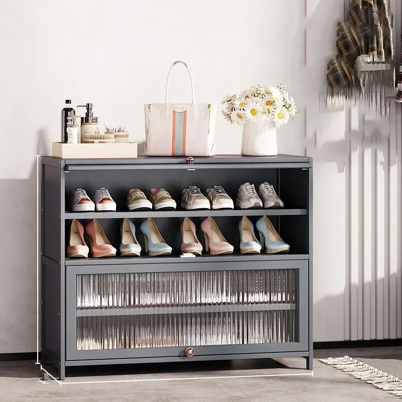 Półka na buty Szafki na buty Nordic Modern Półka Proste szafki Wielowarstwowe przezroczyste Mueble Zapatero Recibidor Mueble Zapatero Recibidor