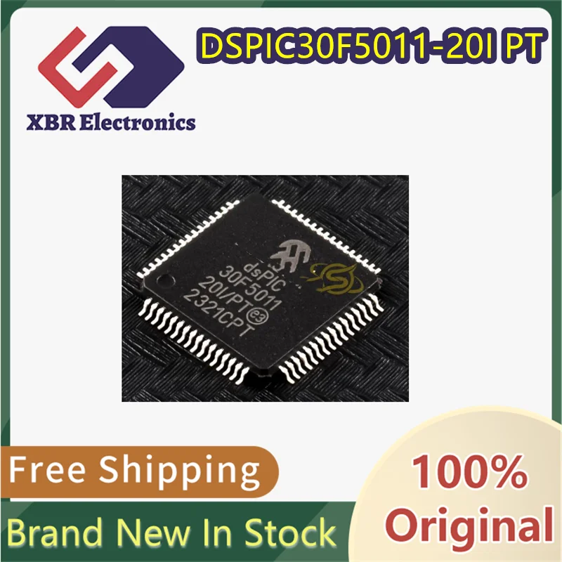 (2/10 piece) DSPIC30F5011-20I/PT 30F5011 TQFP64 Digital Signal Processor Controller Brand New Genuine Original