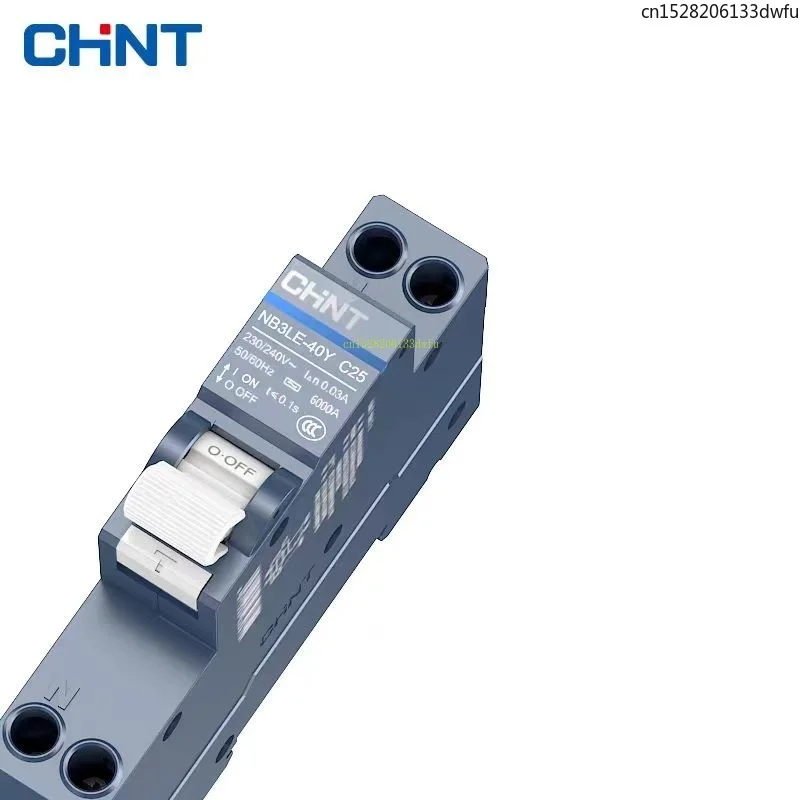 CHINT Luxury Top Quality Leakage Protector NB3LE-40Y 1P+N Occupies 1 Position 18mm Leakage Protection RCBO