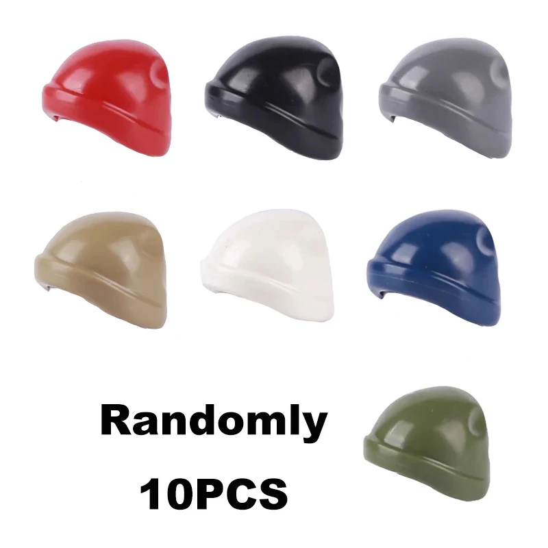 Accessoires de figurines MOC pour blocs de construction, soldats militaires, chapeau de la marine, casques de moto KerPG, casquette en tricot, béret