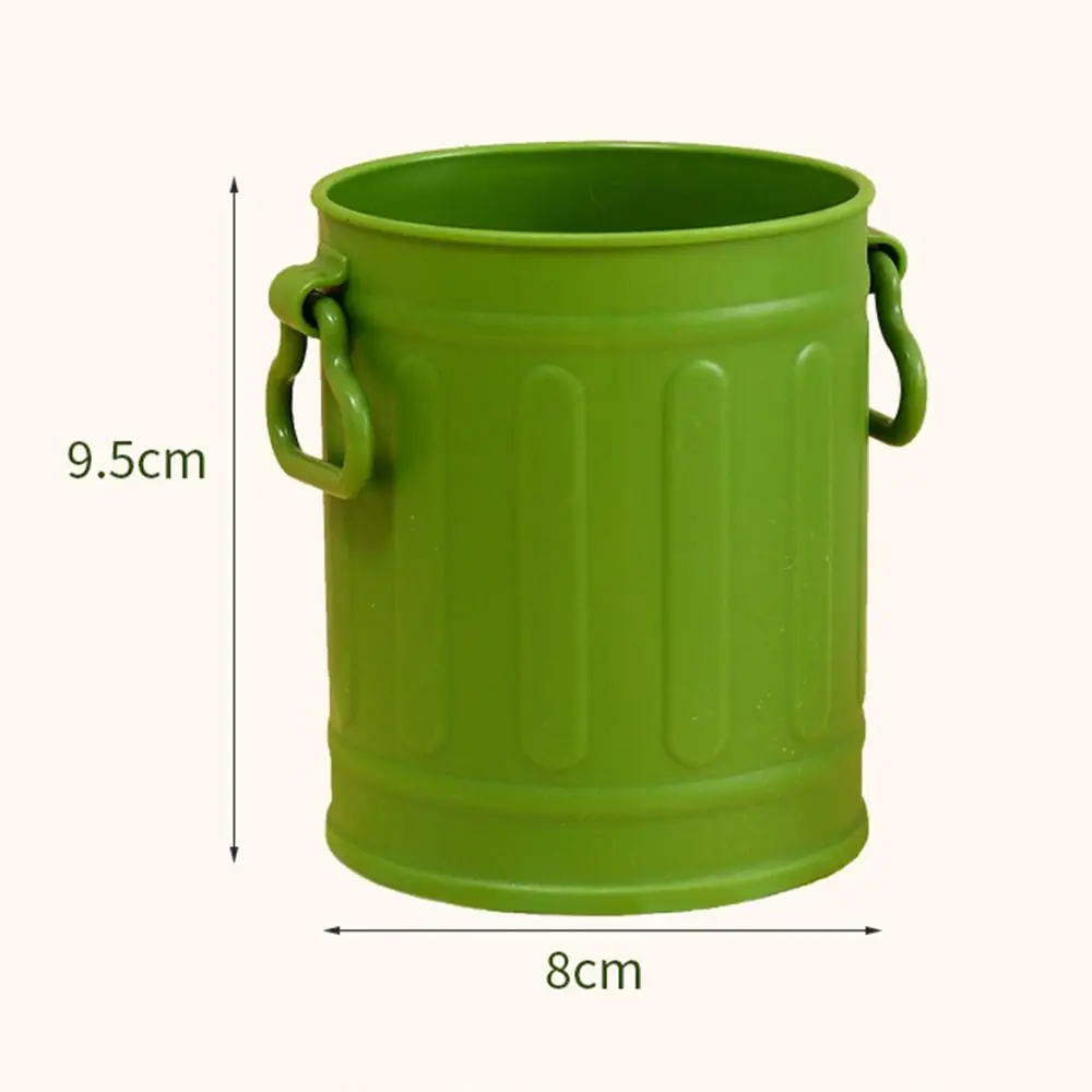 Portable Retro Pen Holder Cute Plastic Makeup Brush Storage Box Reusable Multi-functional Stationery Storage Box Student