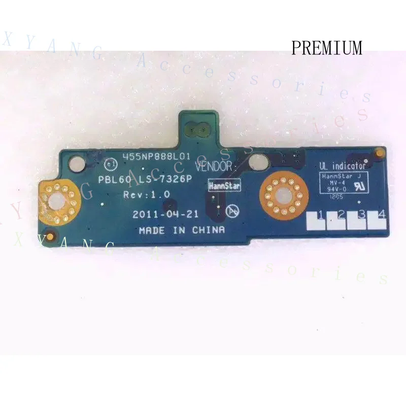 N+ Board for ASUS X53U K53T K53Z A53U Power Switch Board LS-7326P