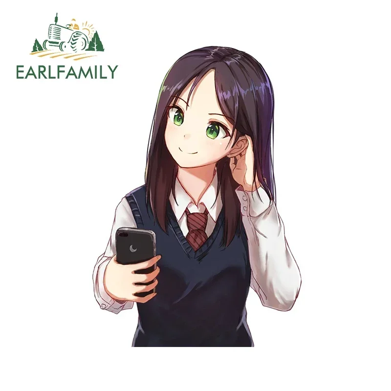 EARLFAMILY 13 سنتيمتر X 9.1 سنتيمتر ل أنيمي فتاة دراجة نارية سيارة ملصق الإبداعية لوح التزلج ملصق مائي مقاوم للماء مقاومة للخدش اكسسوارات السيارات