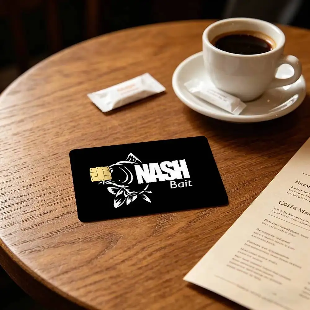 Nash Fishing Logo Anmie  Anime Credit Card Skin Stickers For Bank Card Bus Metro Card Sticker Waterproof Women