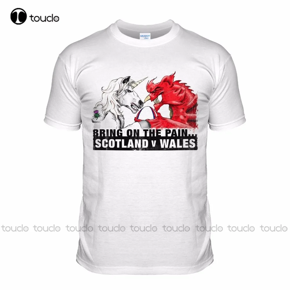 

New T Shirt Men Hip Hop Fitness Funny O Neck T Shirt Scotland Wales White Rugbyer Sportser Cool Tees Unisex Women Shirts Xs-5Xl