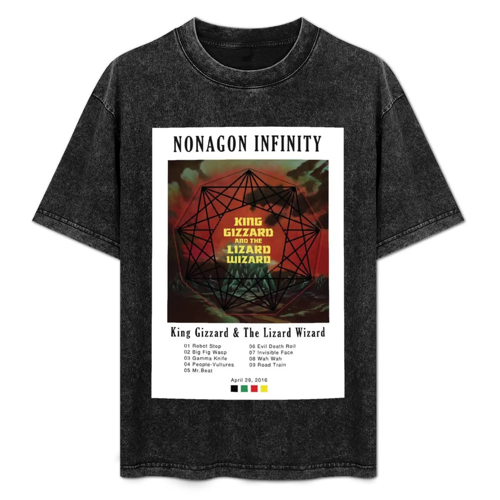 

King Gizzard and The Lizard Wizard Nonagon Infinity Poster T-Shirt boys whites for a boy t shirts men