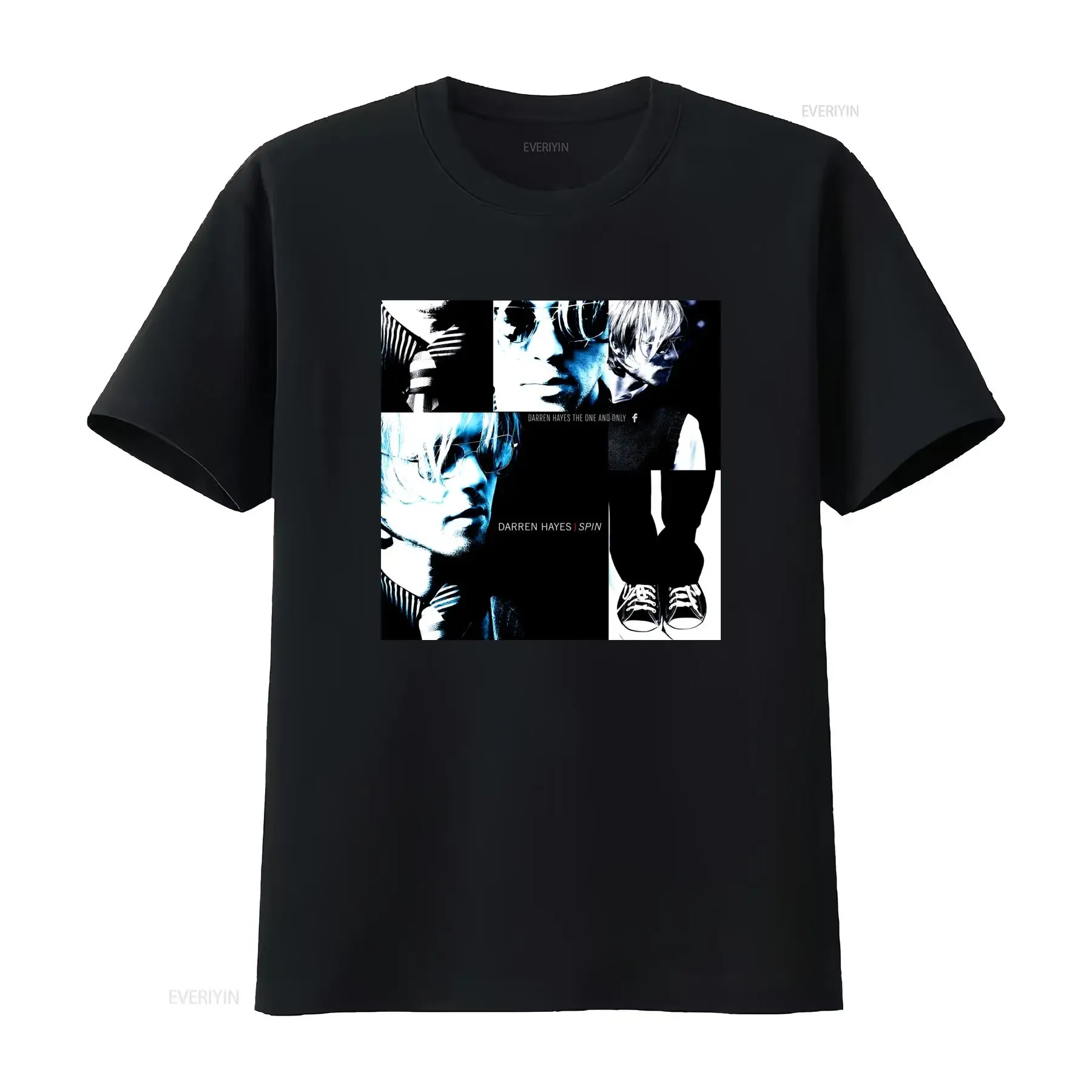 Retro Darren Hayes SPIN Album Music Print Cool Casual Streetwear T Shirt vintage Washed streetwear Stylish Slightly Soft