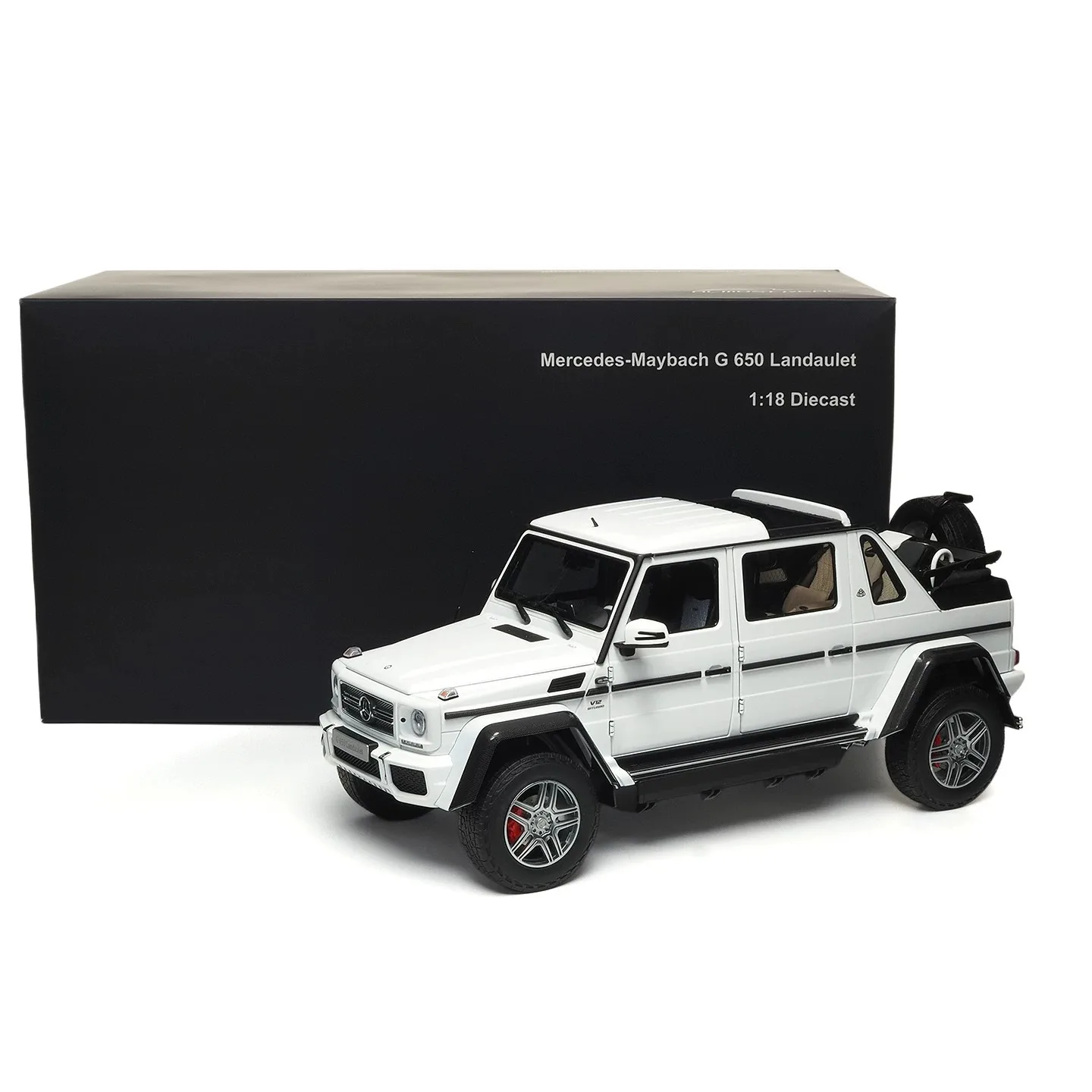 Almost Real Ar 1:18 Scale Cars Mercedes-Benz Maybach G650 Landaulet Metal Miniature Cars Alloy Diecast Cars Adult Toy Model Car
