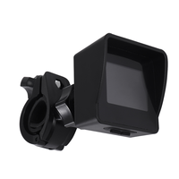 Solar Wireless Tire Pressure Monitoring System Motorcycle TPMS Tire Pressure Monitor LCD Display 3 External Sensors