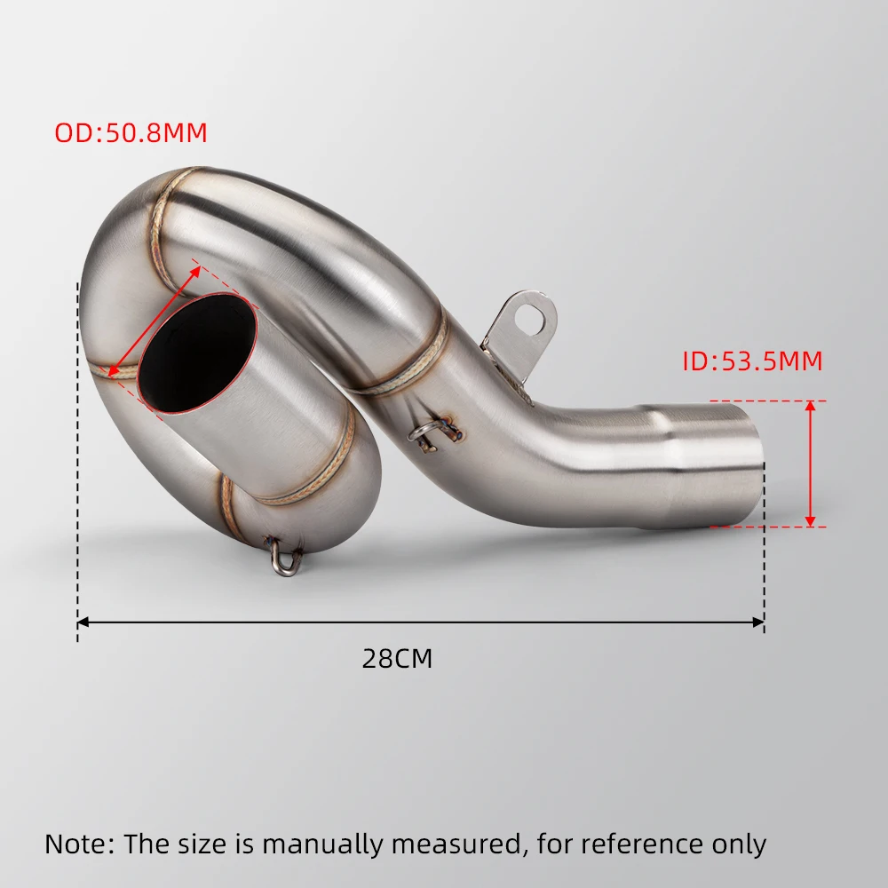 

Надевается для Kawasaki ZX-6R zx6r 2009-2020, поворотная 51 мм, выхлопная система среднего звена мотоцикла с глушителем из углеродного волокна