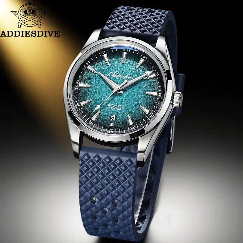 

ADDIESDIVE Automatic Mechanical Watches For Men Japan 8215 Gradient Fashion Watch AD2527 Waterproof 10Bar Luminous Dress Watch