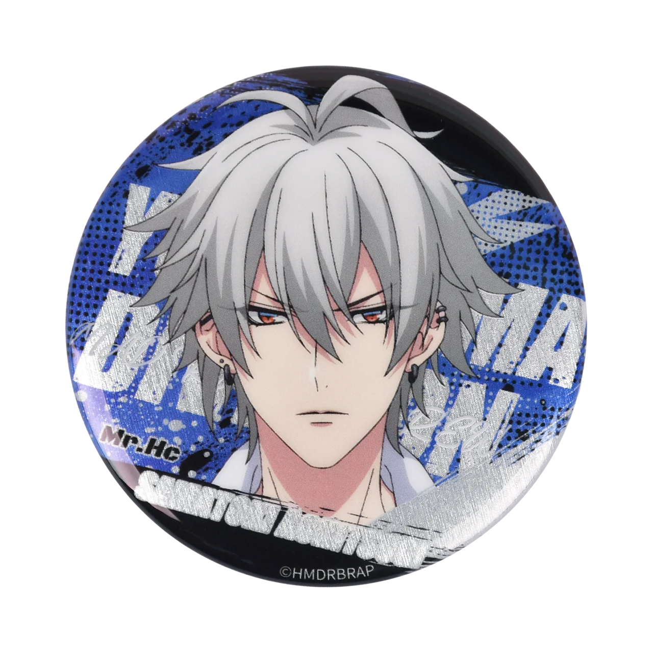 58mm Anime Hypnosis Microphone Division Rap Battle DRB Aohitsugi Samatoki Cosplay COSTUME Badge Pin SPTE Tinplate Brooch﻿ Prop