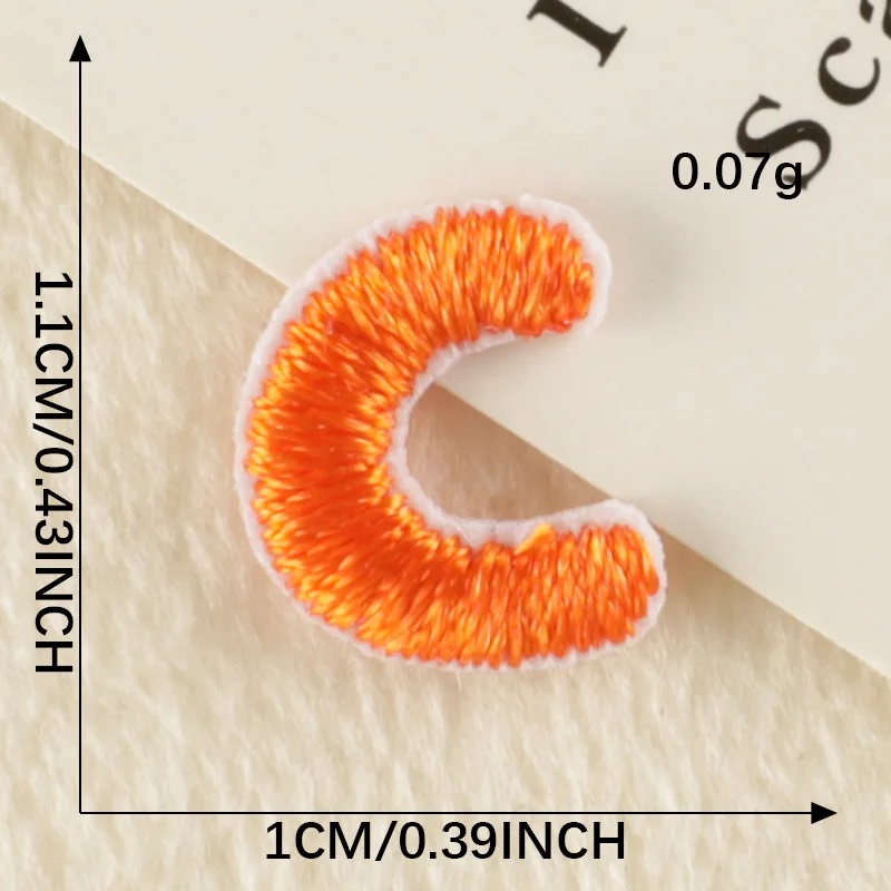 Mignon délicat coloré 26 lettres ordinateur broderie patchs Badges bricolage vêtements accessoires décoration