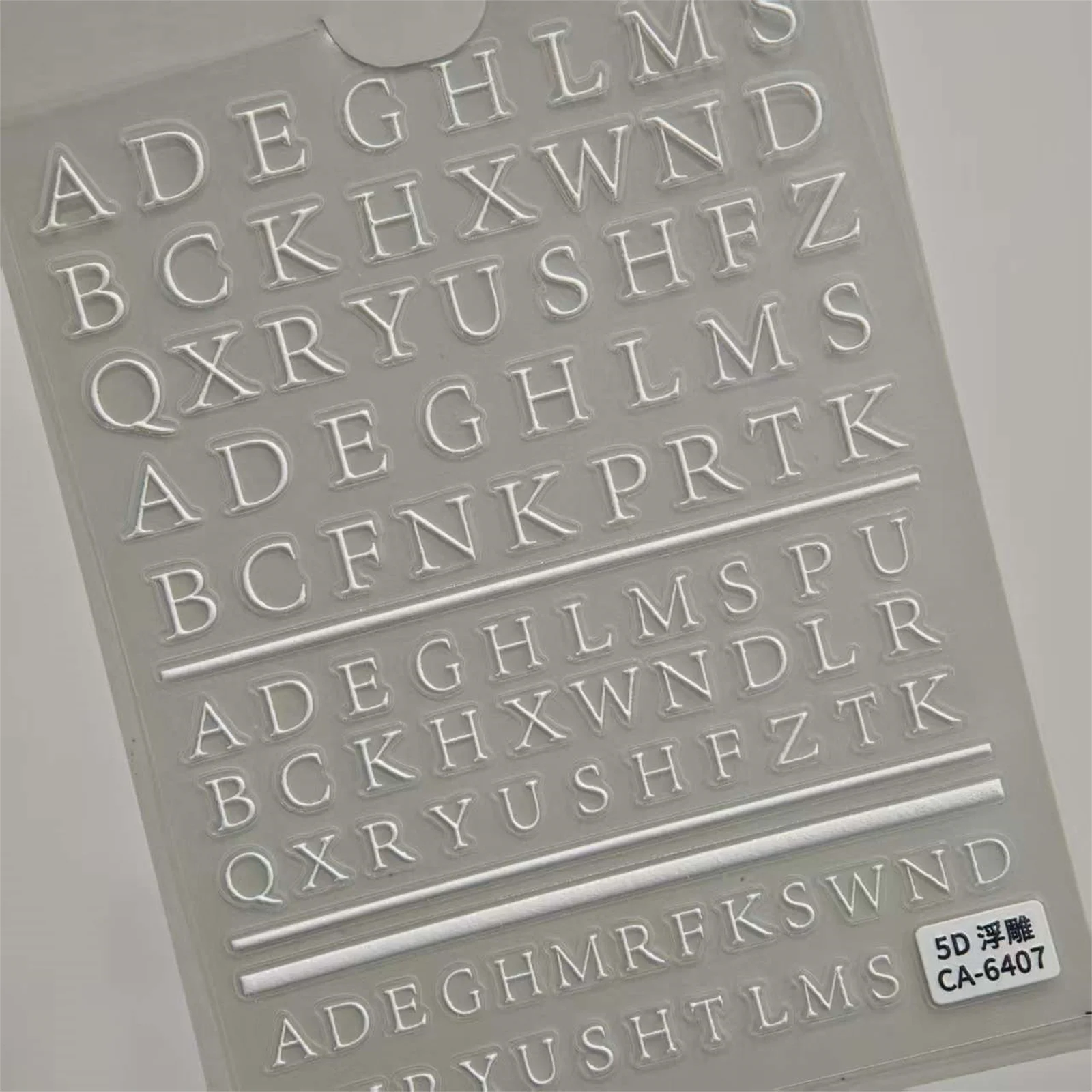 5D Embossed Manicure Stickers with Floral Designs Nail Art Decals Multi Type Nail Stickers for Women Girls Manicure Decoration