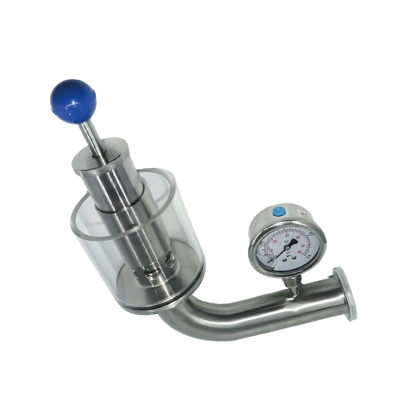 

High-Precision Stainless Steel Safety Air Pressure Relief Valve - With Manometer, Factory Direct For Industrial Use