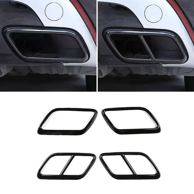 

Stainless Car Rear Exhaust Muffler Tail Pipe Cover For Land Rover Range Rover Velar 2017 2018 2019 2020 2021 Car Accessories