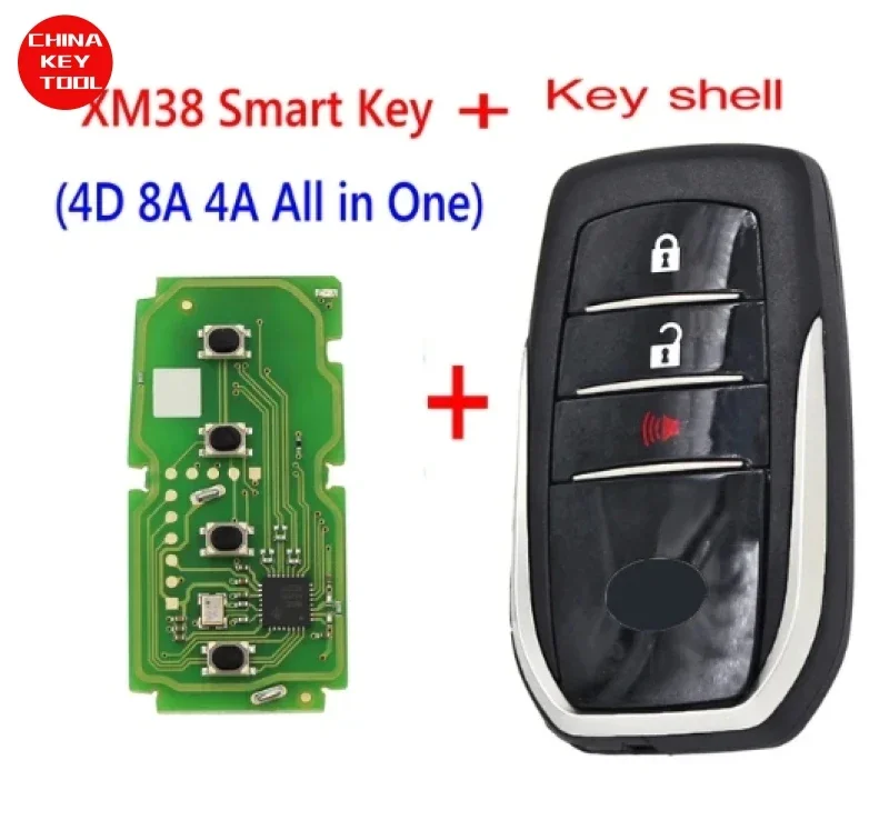 1PCS Xhorse XSTO01EN For Toyota XM38 Smart Key 4D 8A 4A All in One with for KEY TOOL Plus Max VVDI2 VVDI Mini Support Renew