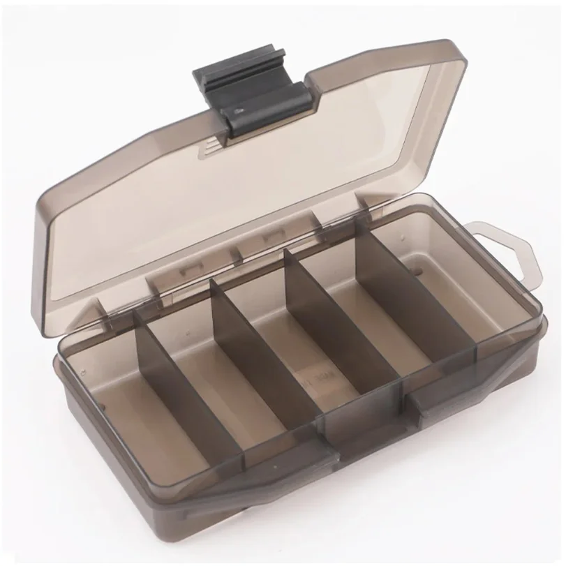 

Fishing Tackle Box Portable 5 Compartments Space Container Bait Hook Gear Tool Assessoires Boxes Carp Pesca Holder Case Storage