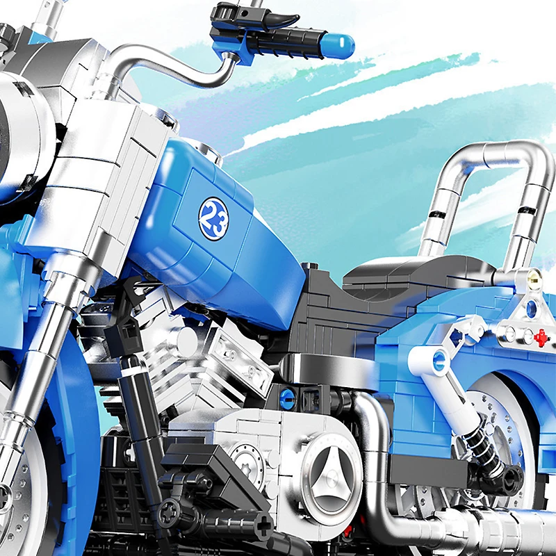 2024 Nieuwe Moc JD-003 Eenwieler Motorfiets Harley Suvs Model Gebouw Brocks Bridges Puzzel Diy Speelgoed Assemblage Brithday Cifts Voor Kinderen