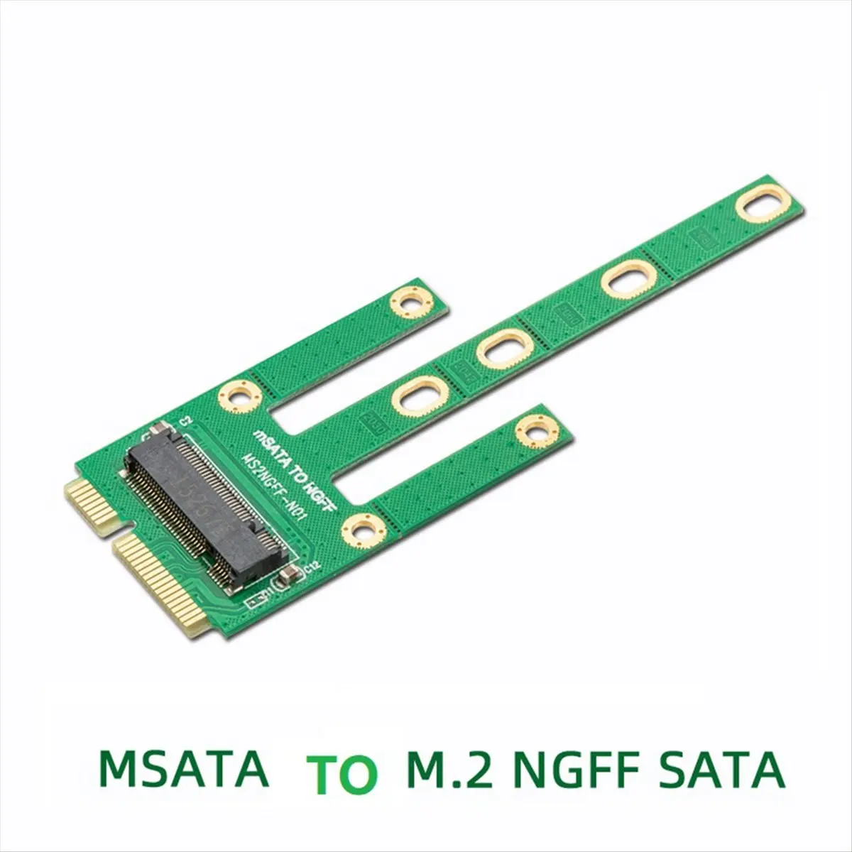 ABAN MSATA to M.2 NGFF Adapter Convert Card 6.0Gb/S NGFF M.2 SATA-Bus SSD B Key to MSATA Male Riser M.2 Adapter for M2 SSD