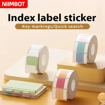 NIIMBOT Index Intelligenter Drucker Thermoetikettenaufkleber passend für B21 B3S B1 B203 Farbetikettenaufkleber selbstklebendes Etikett w