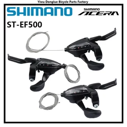 SHIMANO ACERA M3000 Series shift ST-EF500 3s/7s/8s EZ FIRE PLUS pour vtt vtt couleur noire, pièce de vélo Shimano originale