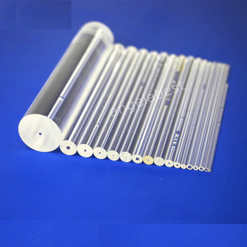 

Optical fiber hollow tube Quartz Capillary Tube OD 1mm to 2.5mm Silica Single-Bore Glass pipe High Temperature Glass Tubes