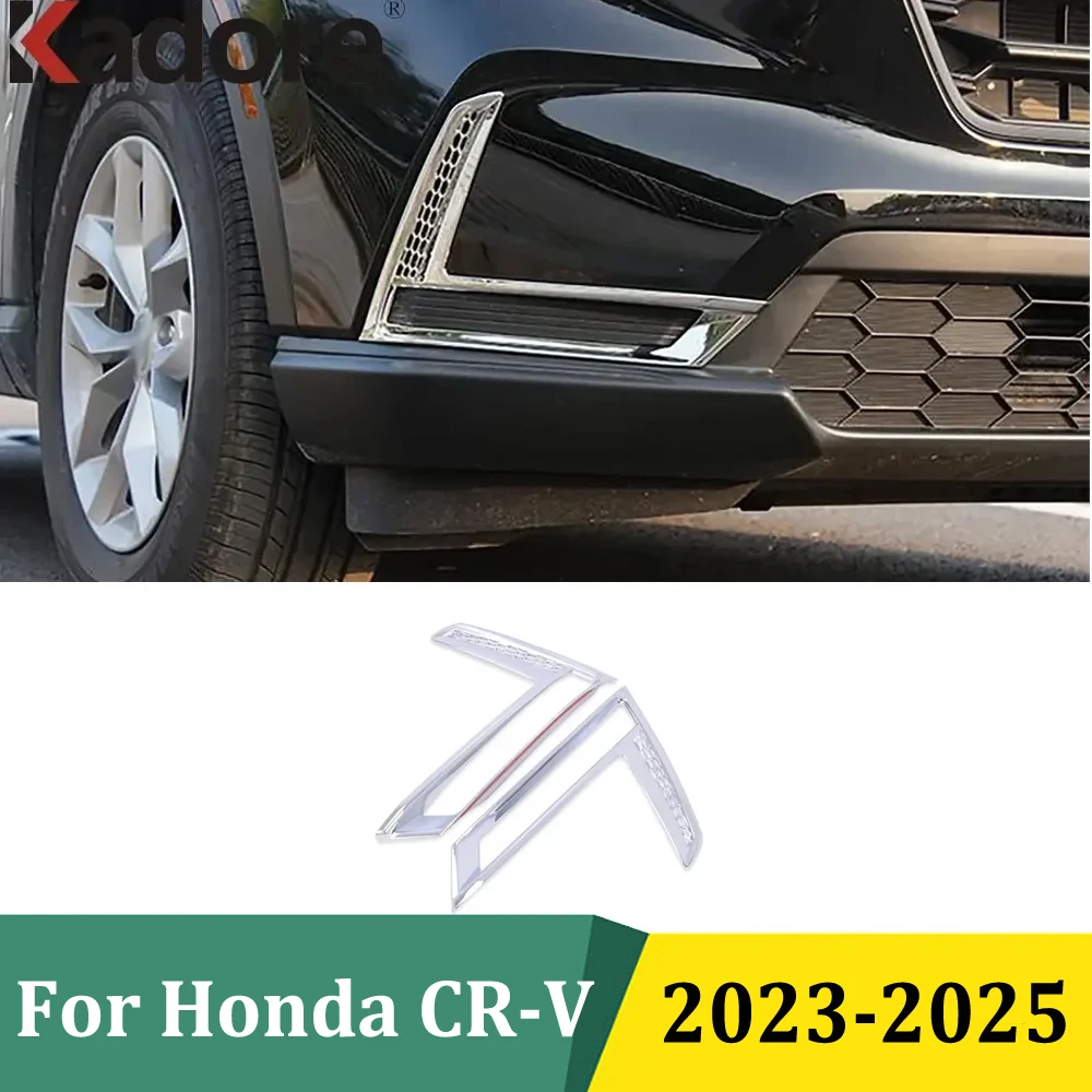 لهوندا CRV CR-V 2023 2024 2025 الجبهة فوجليت غطاء الكسوة رئيس أضواء الضباب مصباح الحاجب شرائط اكسسوارات السيارات التصميم