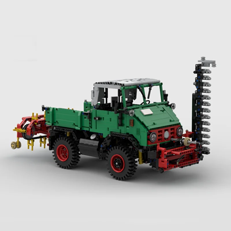 3019pcs MOC Unimog Green Band Rake And Technical Model Building Toy Blocks Christmas Gifts Construction Assemble DIY Brick