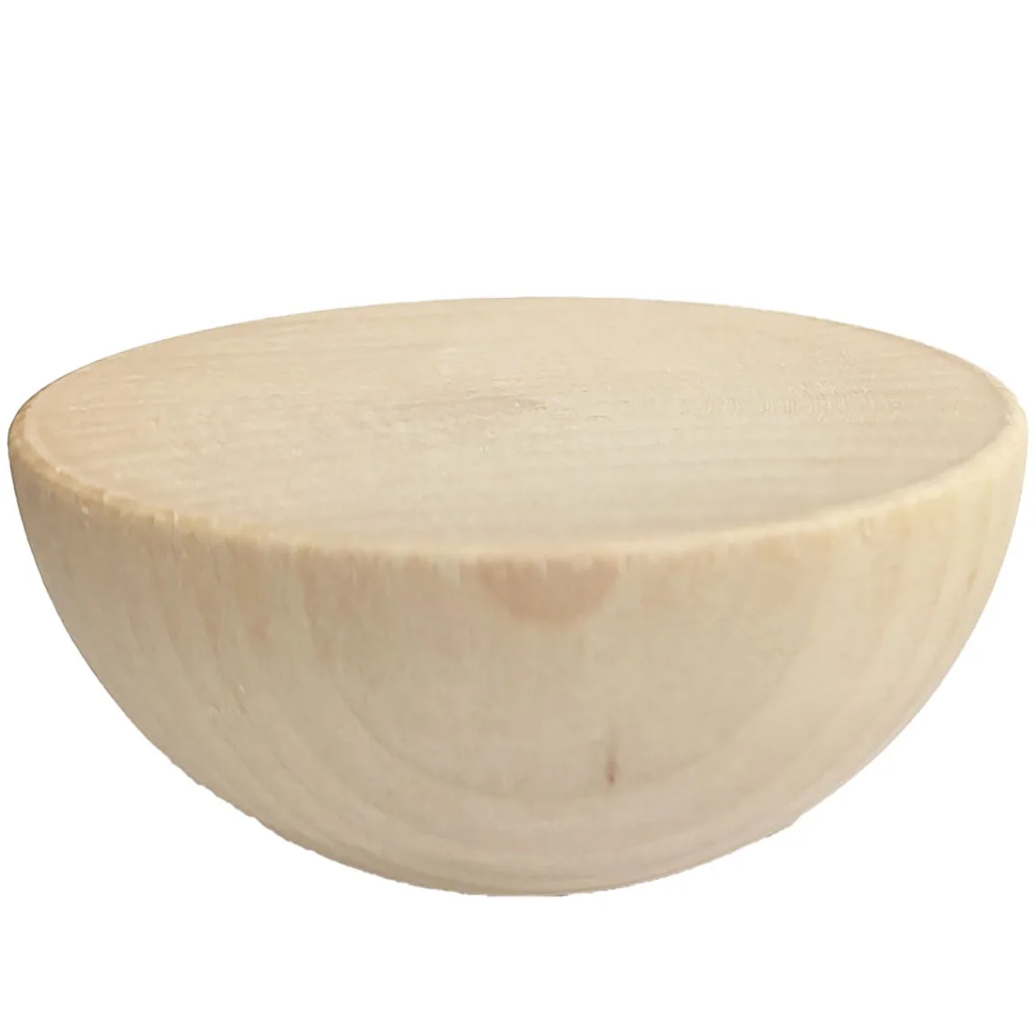 Perle di mezze sfere di legno spaccate perle di legno naturale non finite da 10mm - 90mm Cabochon Flatback per decorazioni per la casa di giocattoli artigianali fai da te