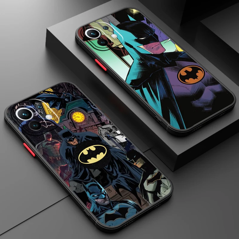 B-Batmans Joker Cartoon Cool Frosted Translucent For Xiaomi Mi 13 12 12T 11T 11 11i 10T 10 9T Pro Lite Ultra 5G Phone Case