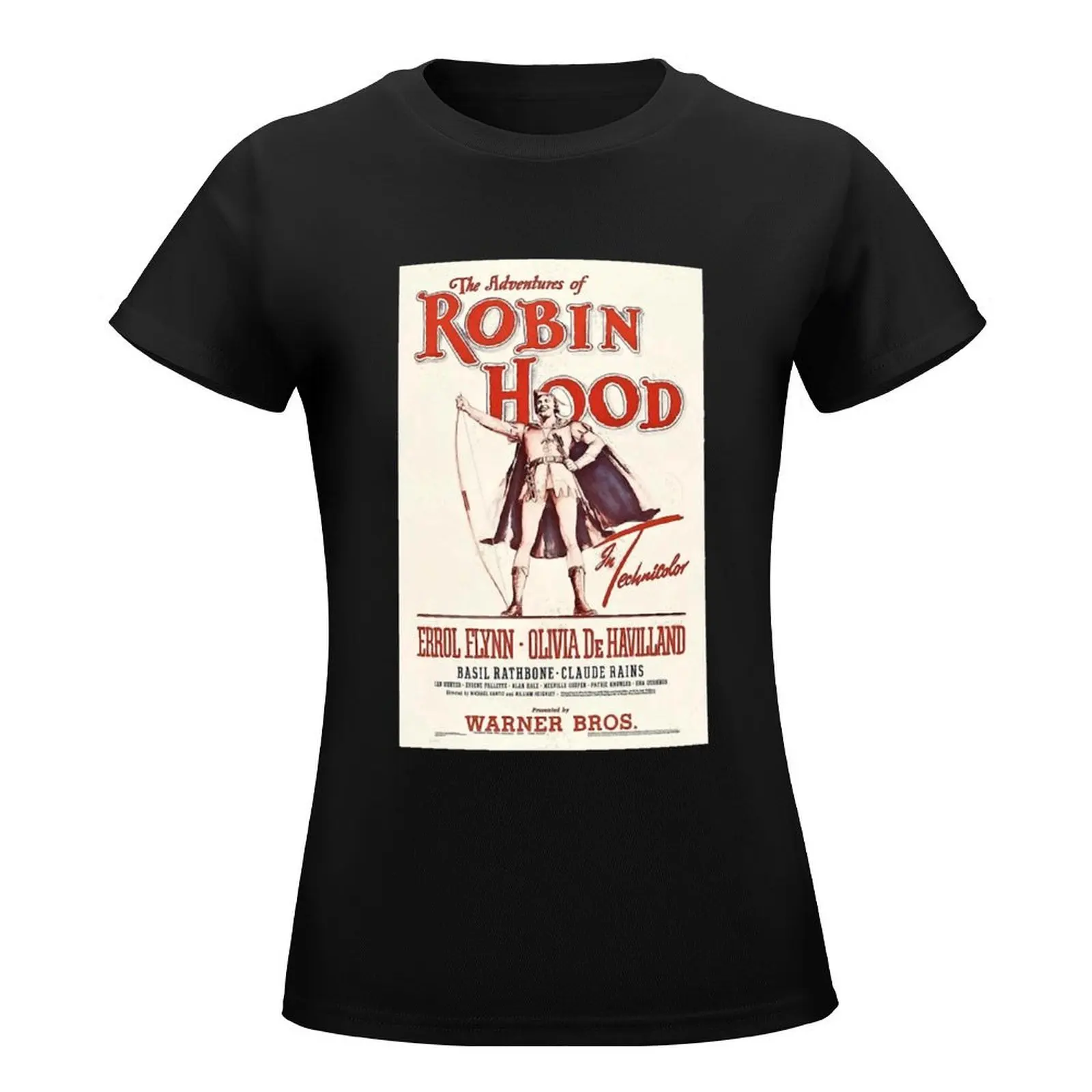 The Adventures of Robin Hood - 1938 Technicolor Epic Swashbuckler Film T-Shirt korean fashion tees T-shirt Women