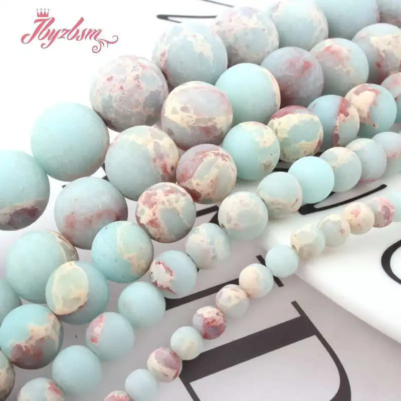 4/6/8/10/12 مللي متر جولة Forst جلد الثعبان جاسبر فاصل فضفاض الخرز 15 بوصة DIY بها بنفسك اكسسوارات حلية صنع المجوهرات قلادة سوار