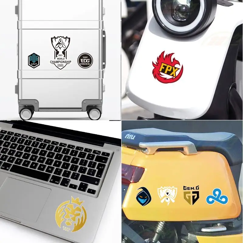 League of Legends Popular Game Peripherals LOL Team Logo Car Stickers Laptop Luggage Electric Car Stickers Stickers Aesthetic