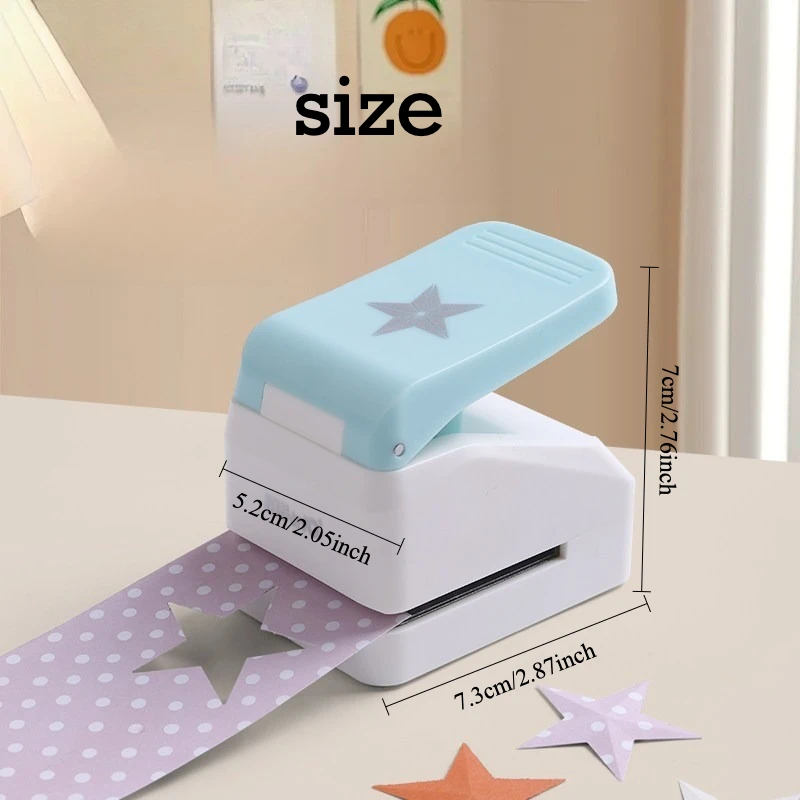 Fromthenon DIY Craft 3D Star Stamp Embosser Punch DIY Craft Tool Stamp Stamp for Scrapbooking Handmade Greeting Card Making Tool