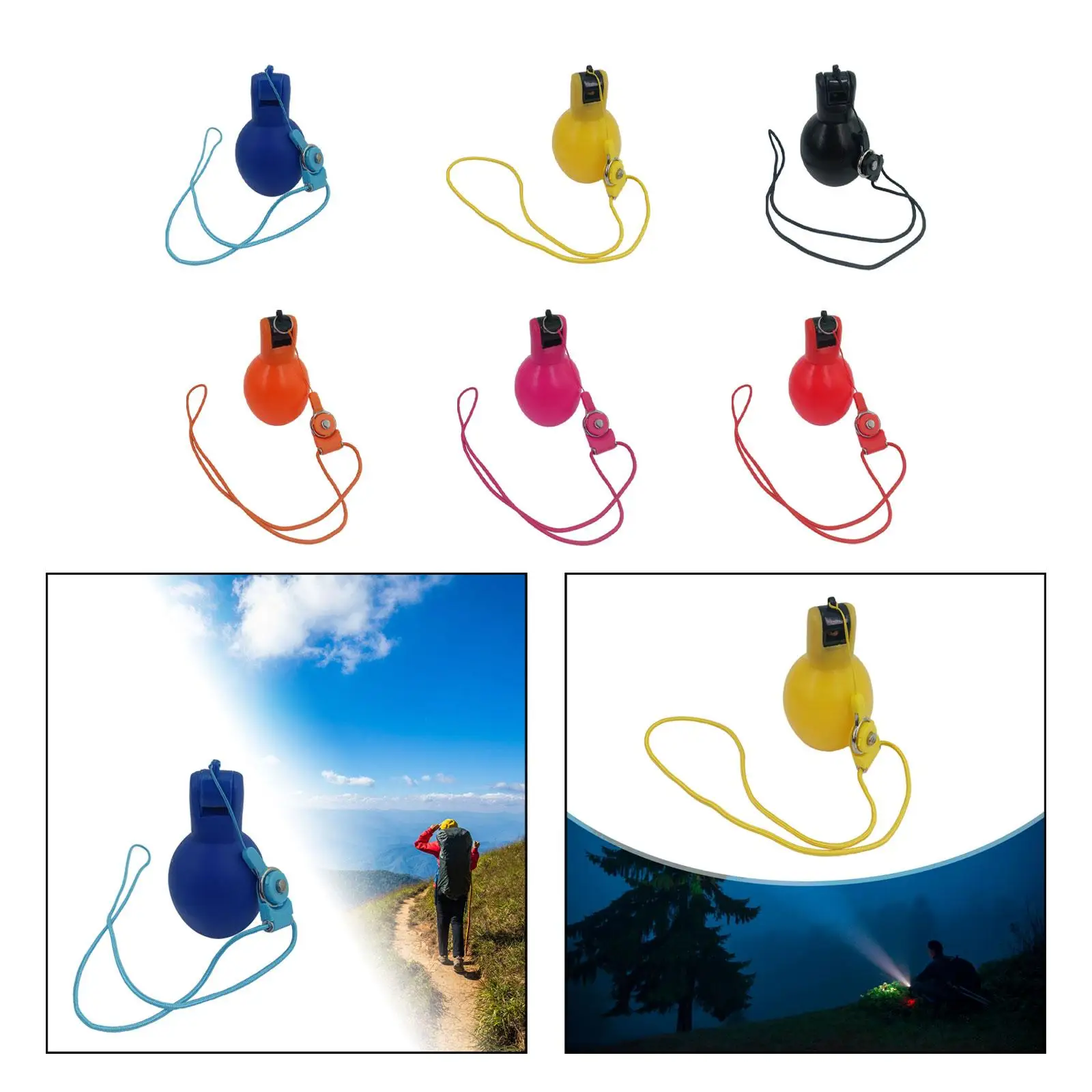 Hand Whistles Gift with Hanging Strap Adults Kids Portable Loud Sound Whistle