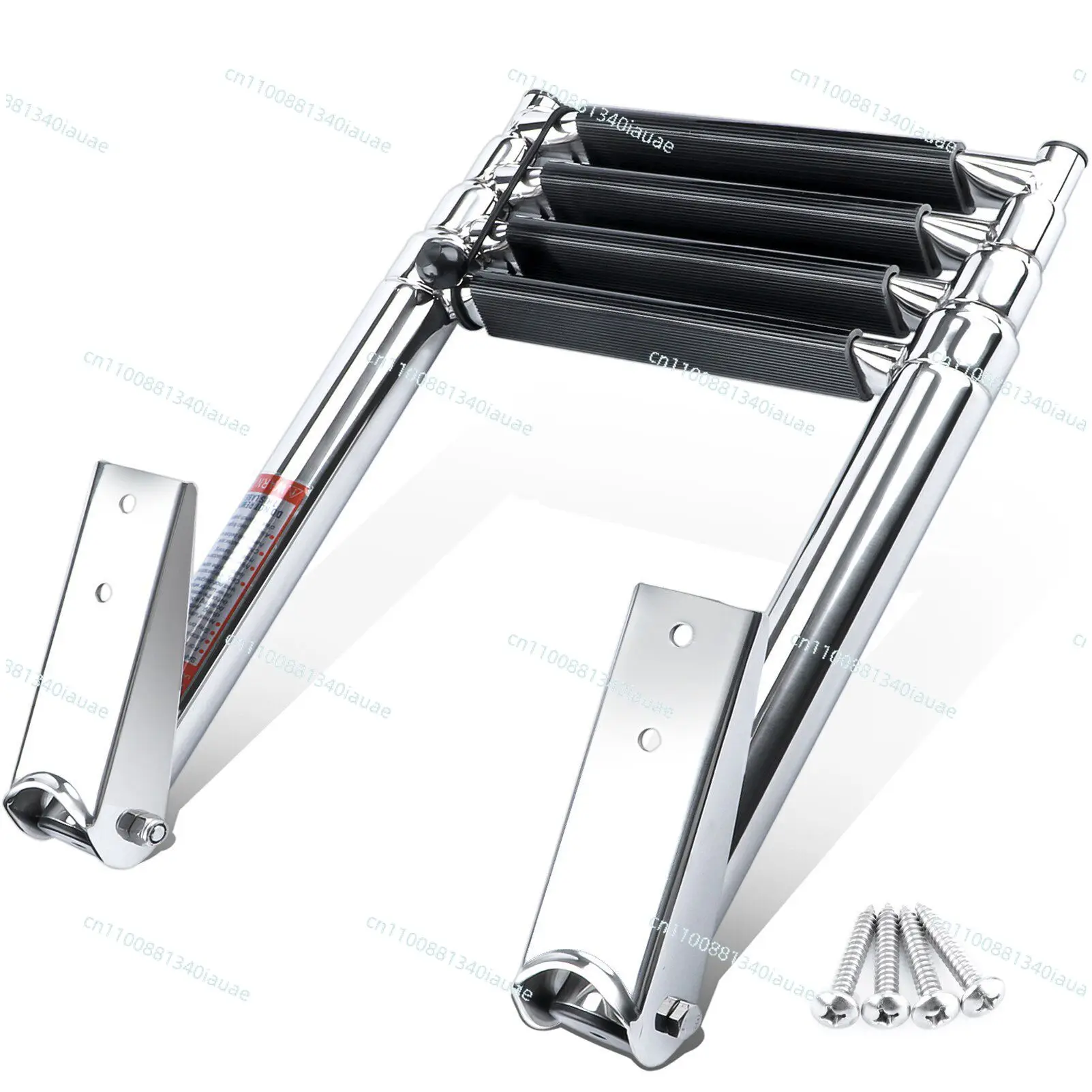 304 Stainless Steel Speedboat Yacht Boat Launching Deck Foldable Telescopic Ladder Boarding Ladder Pedal Boat