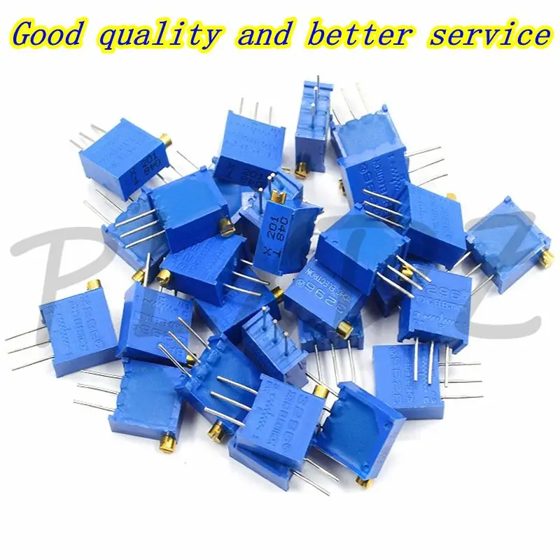 10PCS 3296 3296X Potentiometer resistanceohm Trimpot Trimmer 1K 2K 5K 10K 20K 50K 100K 200K 500K 1M ohm 100R 200R 500R 103 102