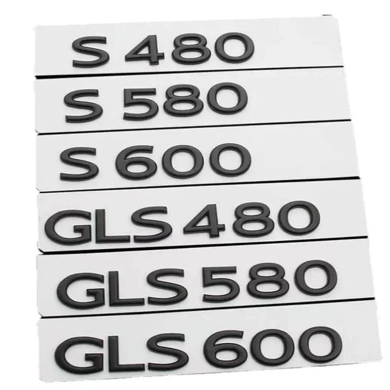 GLS 400 450 480 500 600 680 S480 580 600 شارة ملصقات السيارات لمرسيدس بنز MAYBACH سلسلة الجذع التسمية تعديل الملحقات