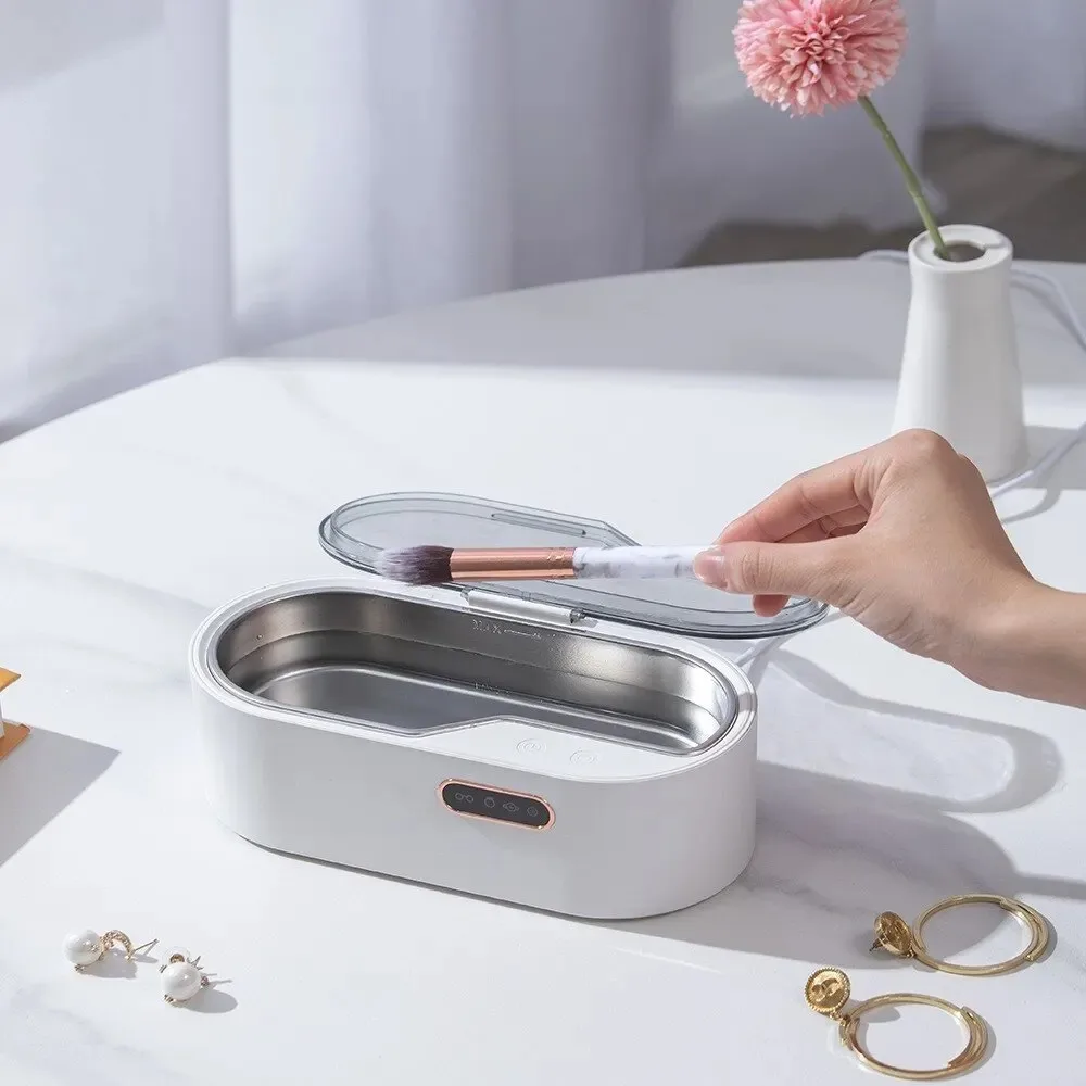 Ultrasonic Cleaner Contact Lens Cleaner Cleaning Jewelry Watch Braces Stain Vibration Cleaning Box