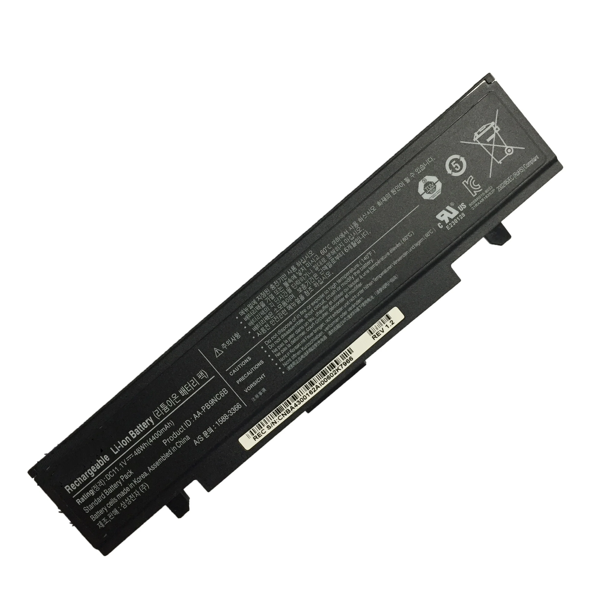 AA-PB9NC6B New Original Battery For Samsung RV508 NP-R528 R580 NP350V5C R525 R430 R530 RV411 Series Notebook 48Wh 11.1V