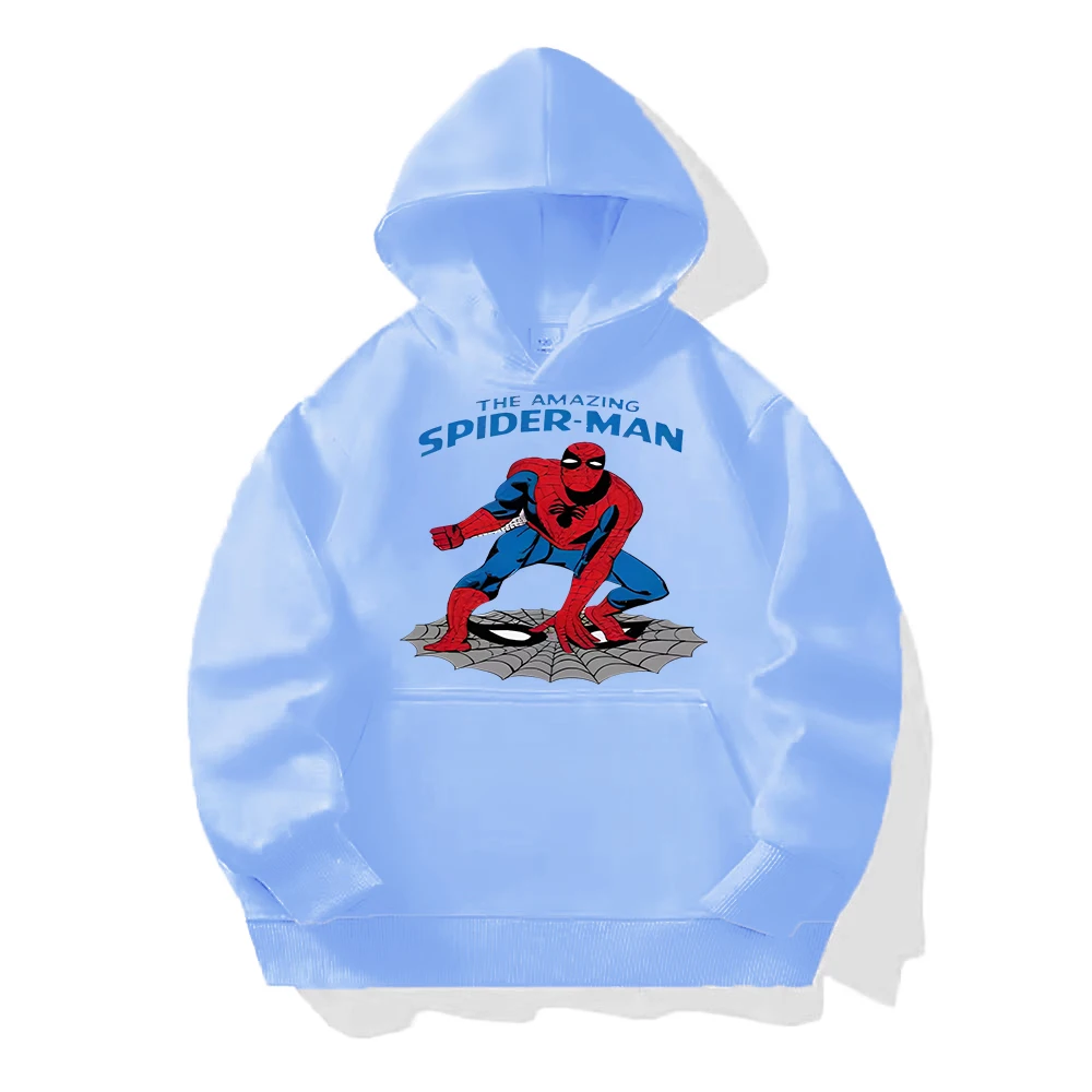 Anime Spider-Man Kids Hoodies Kids Girls Clothing Fashionable Baby Boy Clothes Autumn Warm Long Sleeve Sports Tops Gift Jacket