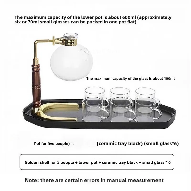 

Apply To Siphon Coffee Set Psiphon Filter Household Siphon Heat-resistant Glass Pot Manual Brewing Coffee Machine